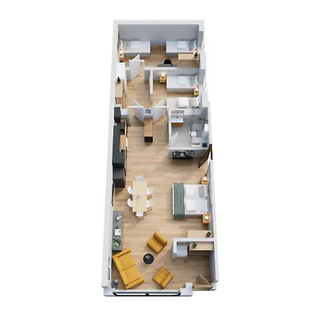 Ludwigscozyescape - Design Loft Mit Großer Wohnküche Am Residenzschloss, 6 Gäste, Smarttv In Jedem Zimmer, Highspeed Wlan, Workspace, 24h Self Check-in, Parkplatz 2 Min Apartment *